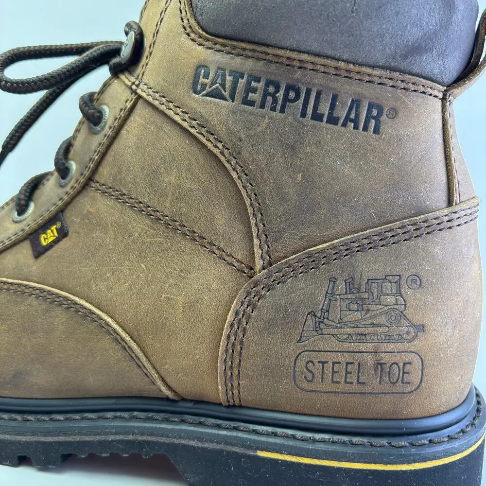 CATERPILLAR “Whiston 6” Steel Toe Boots Big Kids Size 9Y